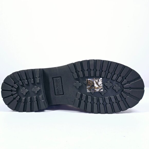 MICHAEL Michael Kors Alistair Booties Combat Boot 8 Red Burgundy New - Picture 4 of 7